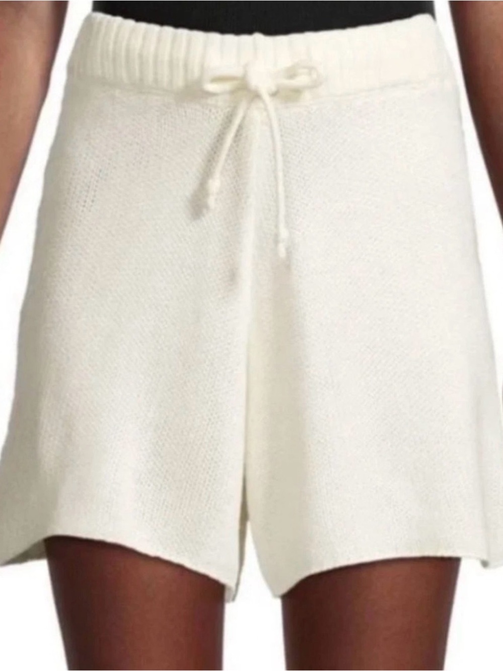 WeWoreWhat Pull On Sweater Short Chunky Cozy Stitch XS Ivory